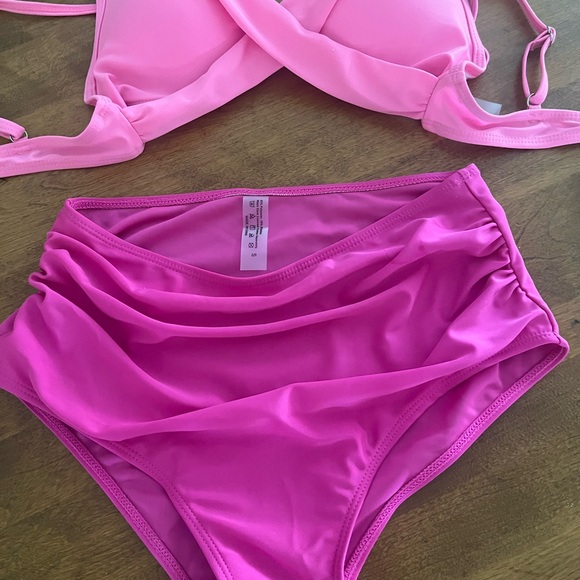 None Other - Pink Bikini Set